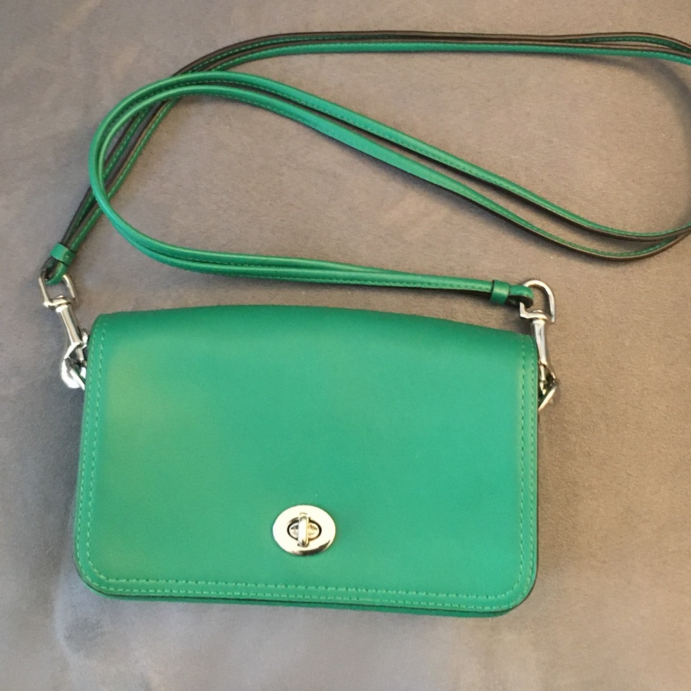 FLASH SALE! Coach Classic Crossbody Bag in Green